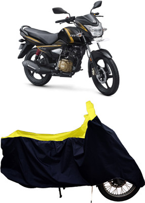 Tricway Two Wheeler Cover for TVS(Victor Premium BS6, Yellow)
