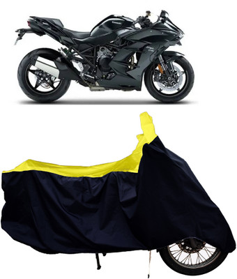 Tricway Two Wheeler Cover for Kawasaki(Ninja H2 SX BS6, Yellow)