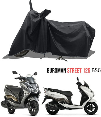 KEDIT Two Wheeler Cover for Suzuki(Burgman Street 125, Black)