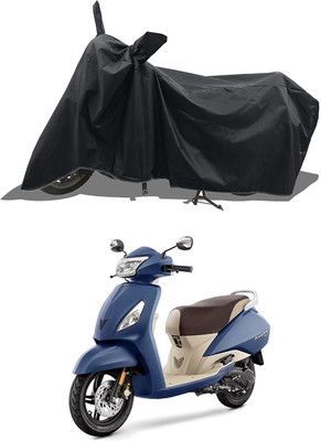 KEDIT Two Wheeler Cover for TVS(Jupiter, Black)