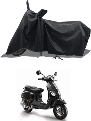 KEDIT Waterproof Two Wheeler Cover for Piaggio(Vespa, Black)