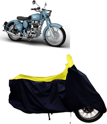 Tricway Two Wheeler Cover for Royal Enfield(Classic Squadron BS6, Yellow)