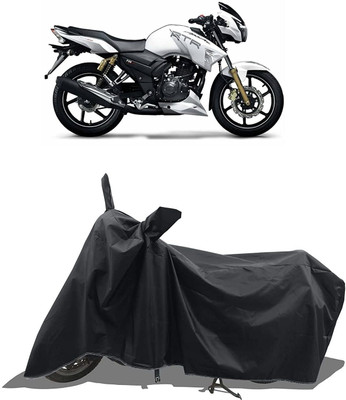 KEDIT Two Wheeler Cover for TVS(Apache RTR 180, Black)