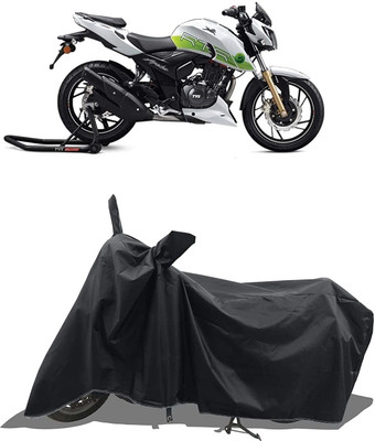 KEDIT Two Wheeler Cover for TVS(Apache RTR 200 Fi E100, Black)