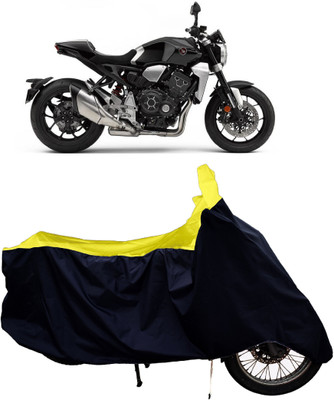 Tricway Two Wheeler Cover for Honda(CB1000R Plus, Yellow)
