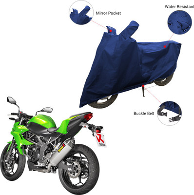 SS FOR YOUR SMART NEEDS Two Wheeler Cover for Kawasaki(Z250, Blue)