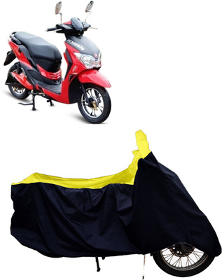 Tricway Two Wheeler Cover for Hero Electric(Electric Dash BS6, Yellow, Black)