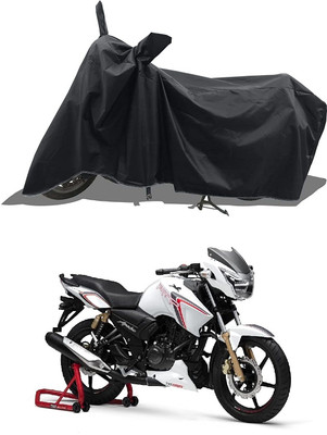 KEDIT Two Wheeler Cover for Universal For Bike(Apache RTR 180, Black)