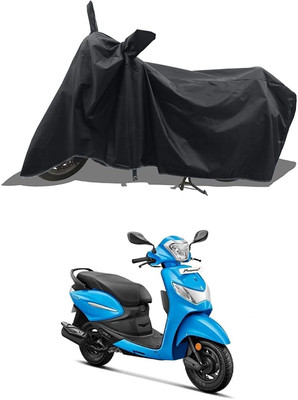 KEDIT Waterproof Two Wheeler Cover for Hero(Pleasure+ 110, Black)