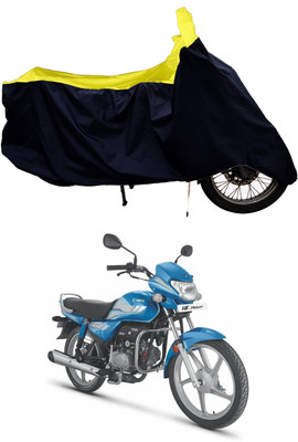 Tricway Two Wheeler Cover for Hero(MotoCorp HF Deluxe, Yellow, Blue)