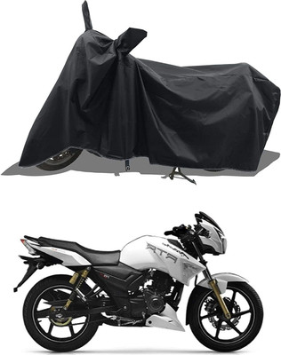 KEDIT Two Wheeler Cover for TVS(Apache RTR 180, Black)