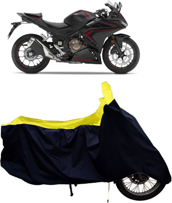 Tricway Two Wheeler Cover for Honda(CBR500R BS6, Yellow)