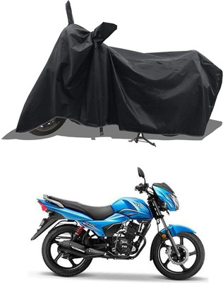 KEDIT Two Wheeler Cover for TVS(Victor GLX, Black)