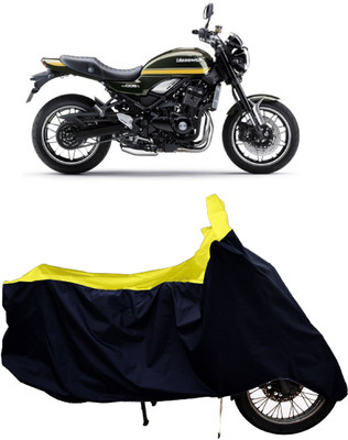 Tricway Two Wheeler Cover for Kawasaki(Z900 RS Cafe Racer BS6, Yellow)