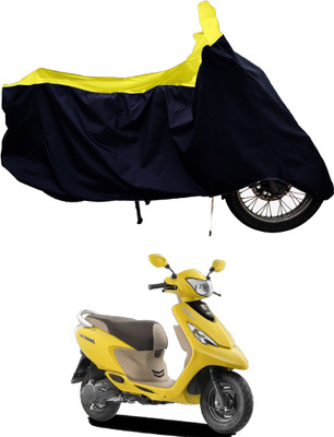 Tricway Two Wheeler Cover for TVS(Scooty Zest 110, Yellow, Black)