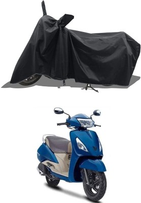 KEDIT Two Wheeler Cover for Universal For Bike(Jupiter, Black)