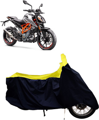 Tricway Two Wheeler Cover for KTM(125 Duke, Yellow)