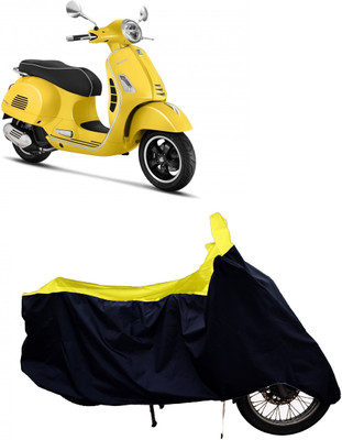 Tricway Two Wheeler Cover for Vespa(GTS 300, Yellow, Black)