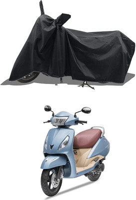 KEDIT Two Wheeler Cover for TVS(Jupiter Grande, Black)