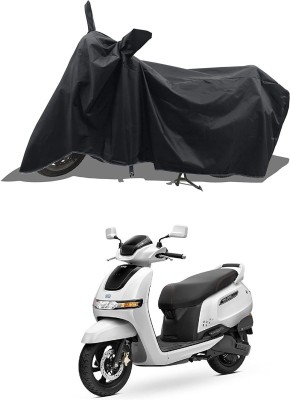 KEDIT Two Wheeler Cover for TVS(iQube, Black)