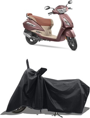 KEDIT Two Wheeler Cover for TVS(Jupiter, Black)