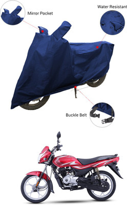 SS FOR YOUR SMART NEEDS Two Wheeler Cover for Bajaj(Platina 100 DTS-i, Blue)
