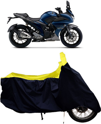 Tricway Two Wheeler Cover for Yamaha(Fazer 25 BS6, Yellow, Black)