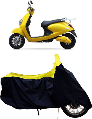 Tricway Two Wheeler Cover for Techo Electra(Emerge BS6, Yellow)