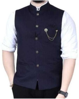 maksud enterprise Sleeveless Solid Men Jacket