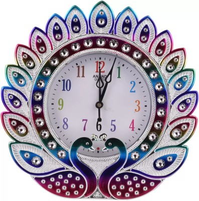 DWC Analog 30 cm X 30 cm Wall Clock(Multicolor, With Glass, Standard)