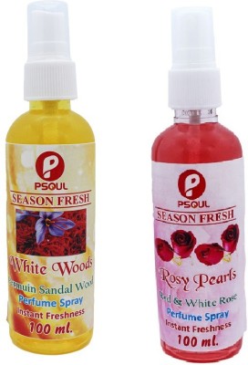 PSOUL Rose, Sandal Spray(2 x 100 ml)