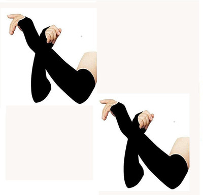 VIDHU CREATIONS Nylon Arm Sleeve For Boys & Girls(Free, Black)