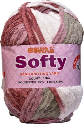 Simi Enterprise Represents Oswal Knitting Yarn Thick Wool, Softy Mud Mix 150 gm Art-IFE