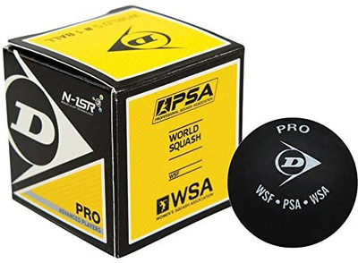 DUNLOP D1SB700108 Squash Ball(Standard, Pack of 1, Black)