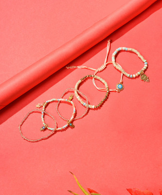 SOHI Alloy Gold-plated Bracelet Set(Pack of 6)