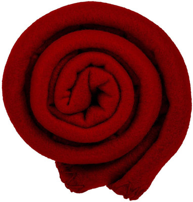 Supreme Home Collective Solid Single Coral Blanket for  AC Room(Polyester, Red)