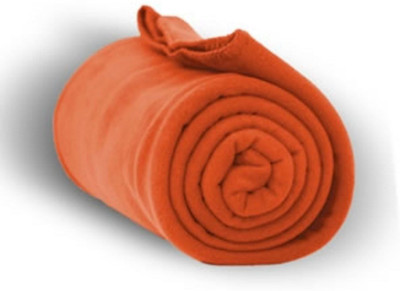 Supreme Home Collective Solid Single Coral Blanket for  AC Room(Polyester, Orange)