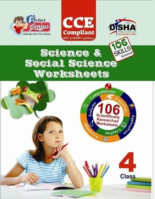 Perfect Genius Science & Social Science Worksheets for Class 4 (Based on Bloom's Taxonomy) 1 Edition(English, Book, Disha Experts)