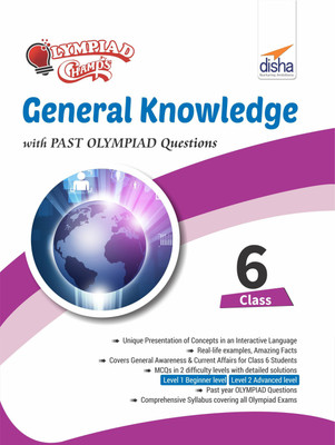 Olympiad Champs General Knowledge Class 6 with Past Olympiad Questions(English, Paperback, Disha Experts)