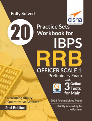 20 Practice Sets Workbook for IBPS RRB Officer Scale 1 Preliminary Exam with 3 Online tests for Main Exam 2nd Edition(English, Paperback, Disha Experts)