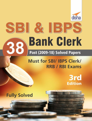 Sbi & Ibps Bank Clerk 38 Past (2009-18) Solved Papers(English, Paperback, unknown)