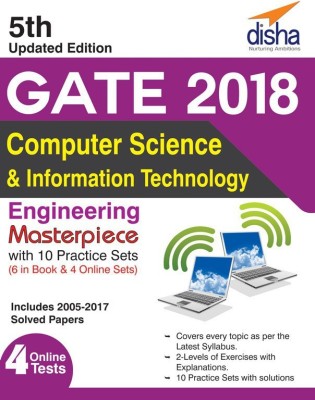 GATE 2018 Computer Science & Information Technology Masterpiece with 10 Practice Sets (6 in Book + 4 Online) 5th edition  - Includes Solved Papers (2005-2017) 5 Edition(English, Paperback, Disha Experts)