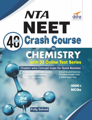 Nta Neet 40 Days Crash Course in Chemistry with 33 Online Test Series  - 3000+ MCQs 3 Edition(English, Paperback, unknown)