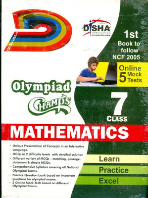 Olympiad Champs Mathematics Class 7 with 5 Mock Online Olympiad Tests 1 Edition(English, Paperback, Disha Experts)