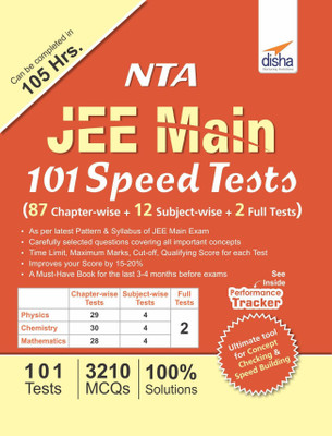 Nta Jee Main 101 Speed Tests(English, Electronic book text, Disha Experts)