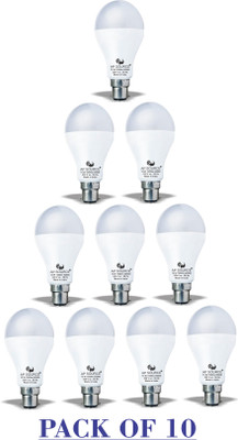 AP Source 15 W Basic Round B22 LED Bulb(White, Pack of 10)