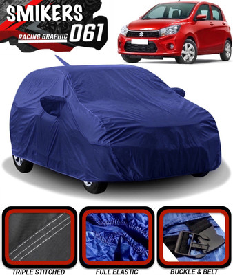 SMIKERS Car Cover For Maruti Suzuki Celerio (With Mirror Pockets)(Blue)