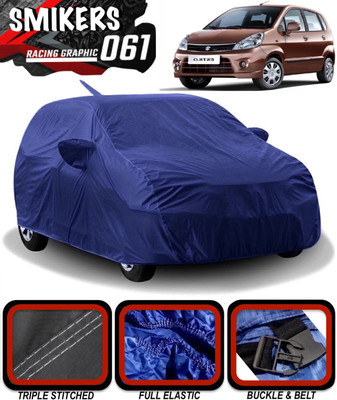 SMIKERS Car Cover For Maruti Suzuki Zen Estilo (With Mirror Pockets)(Blue)