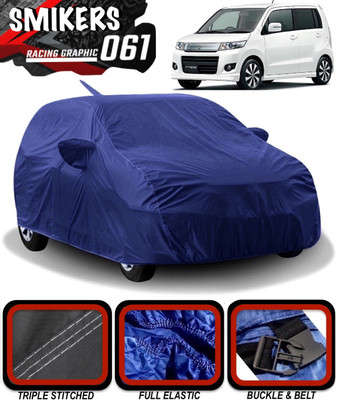 SMIKERS Car Cover For Maruti Suzuki WagonR Stingray (With Mirror Pockets)(Blue)