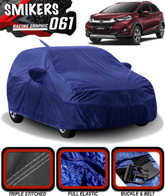 SMIKERS Car Cover For Honda WRV (With Mirror Pockets)(Blue)